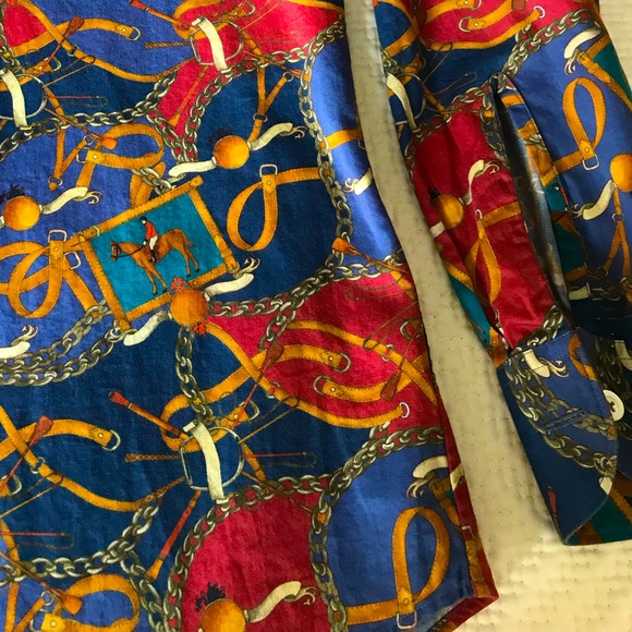 Equestrian-Solemare Collection Button down Shirt - Picture 8 of 9